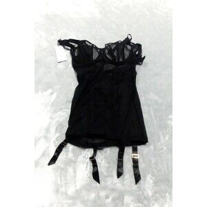 NWT Bluebella Karolina Basque Black 36DD Lingerie NWT